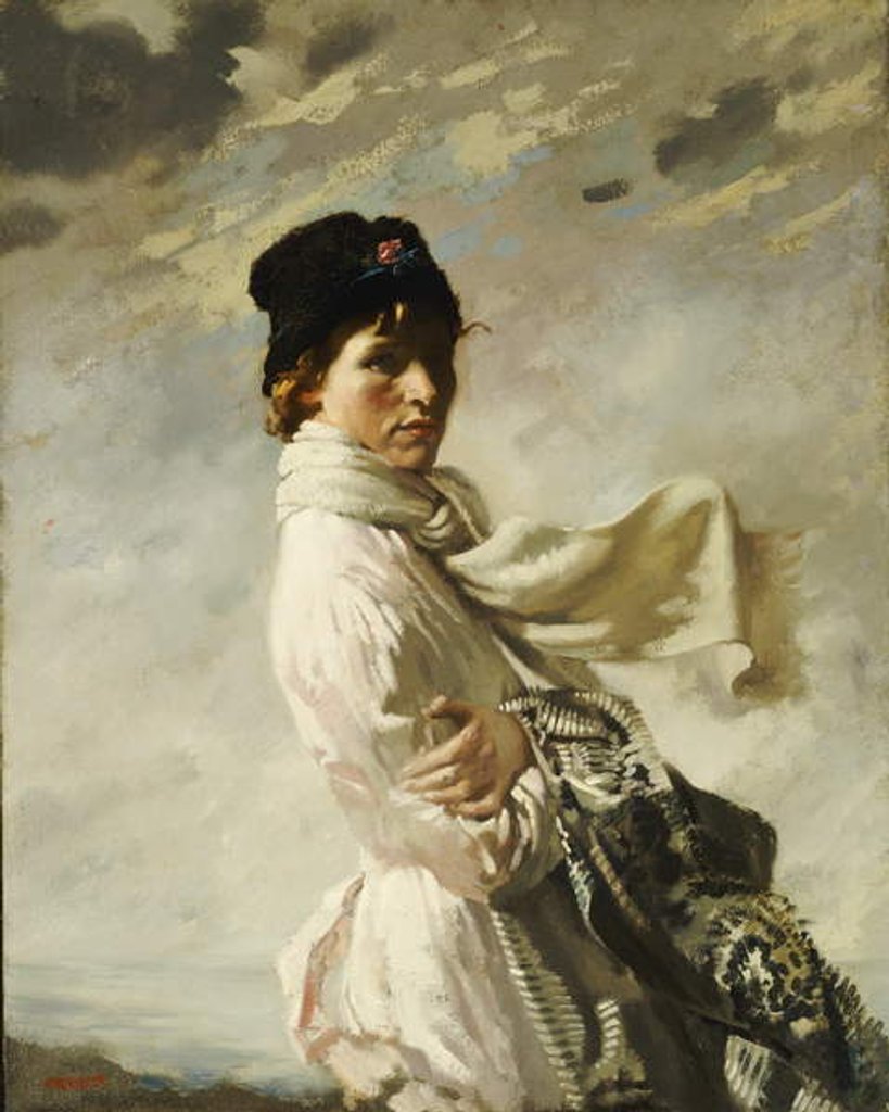 Detail of In Dublin Bay: Portrait of the Artist's Wife, 1909 by William Orpen