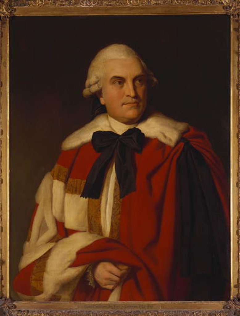 Detail of Portrait of George William, 6th Earl of Coventry, in Peer's Robes by Nathaniel Dance