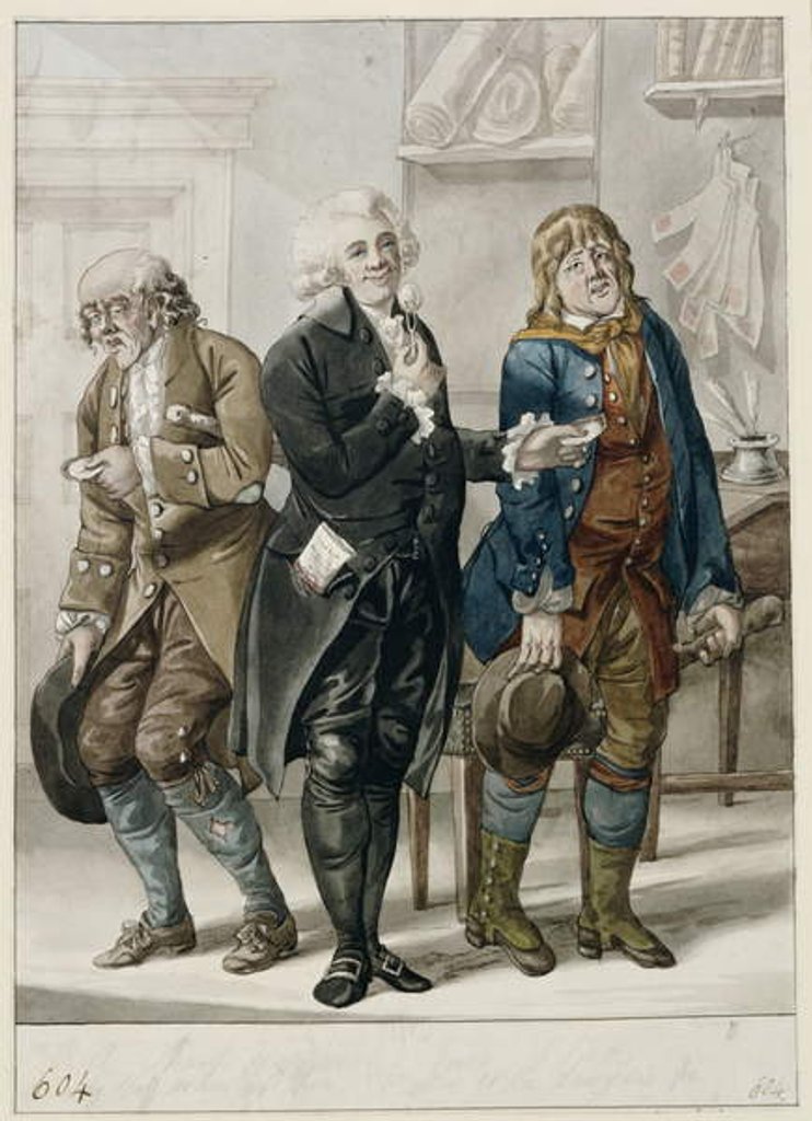 Detail of A Sharp between two Flats by Robert Dighton