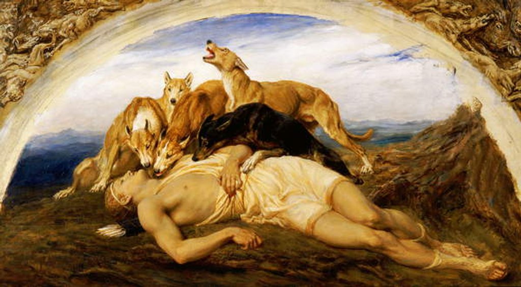 Detail of Adonis Wounded, 1887 by Briton Riviere
