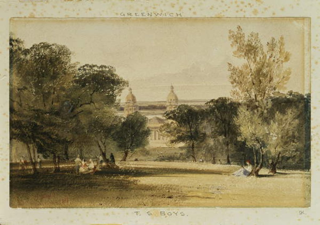 Detail of Greenwich Hospital from the Park, 1830 by Thomas Shotter Boys