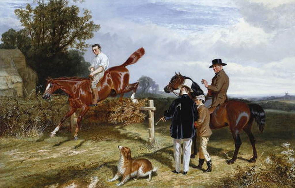 Detail of Selling to a Gentleman: Clearing a Fence by J. F. Walker