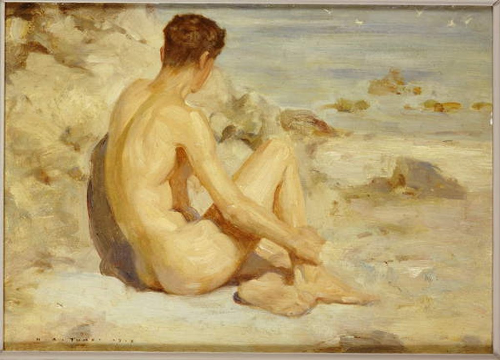Detail of Boy on a Beach, 1912 by Henry Scott Tuke