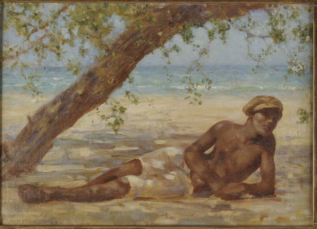 Detail of Samuel under a Tree, Jamaica by Henry Scott Tuke