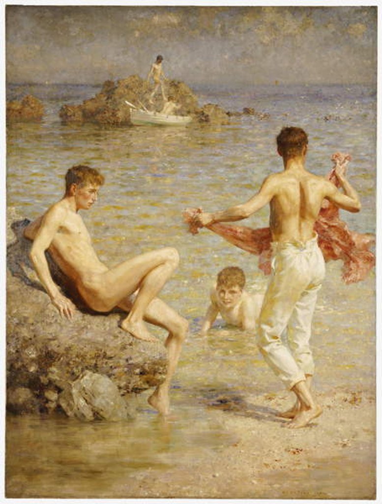 Detail of Gleaming Waters, 1910 by Henry Scott Tuke