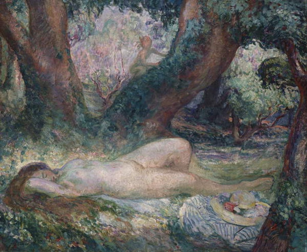 Detail of Sleeping Nymph by Henri Lebasque