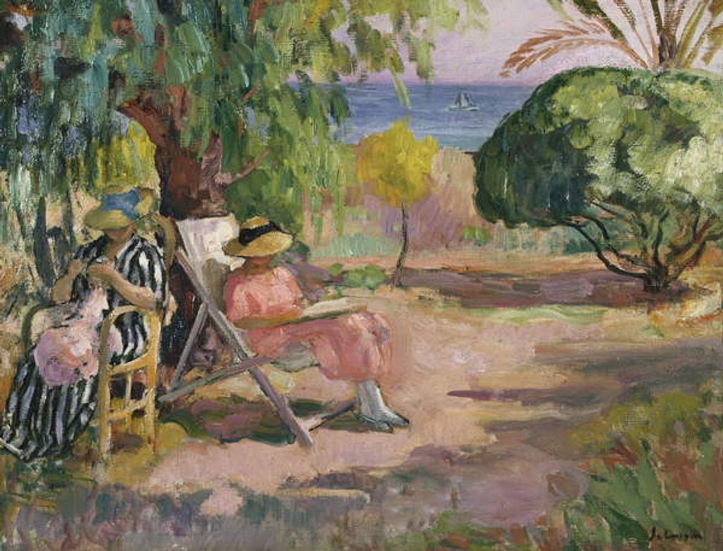 Detail of Women Sewing by Henri Lebasque