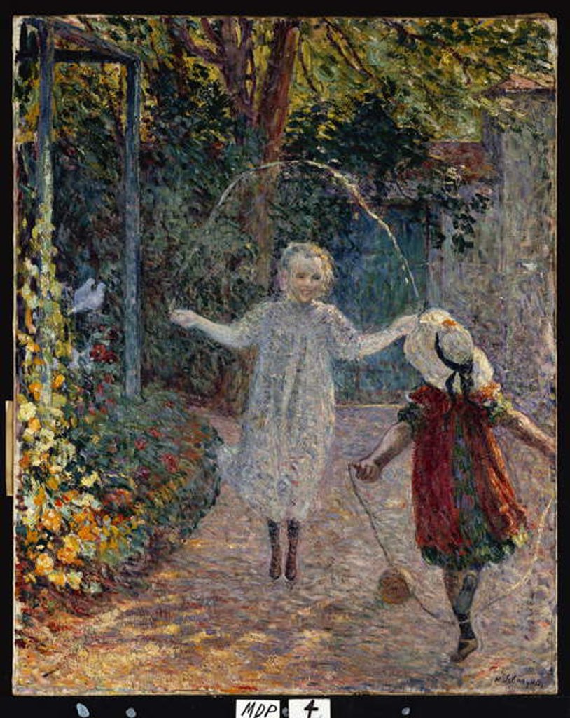 Detail of Young Girls playing in the Garden, 1899 by Henri Lebasque