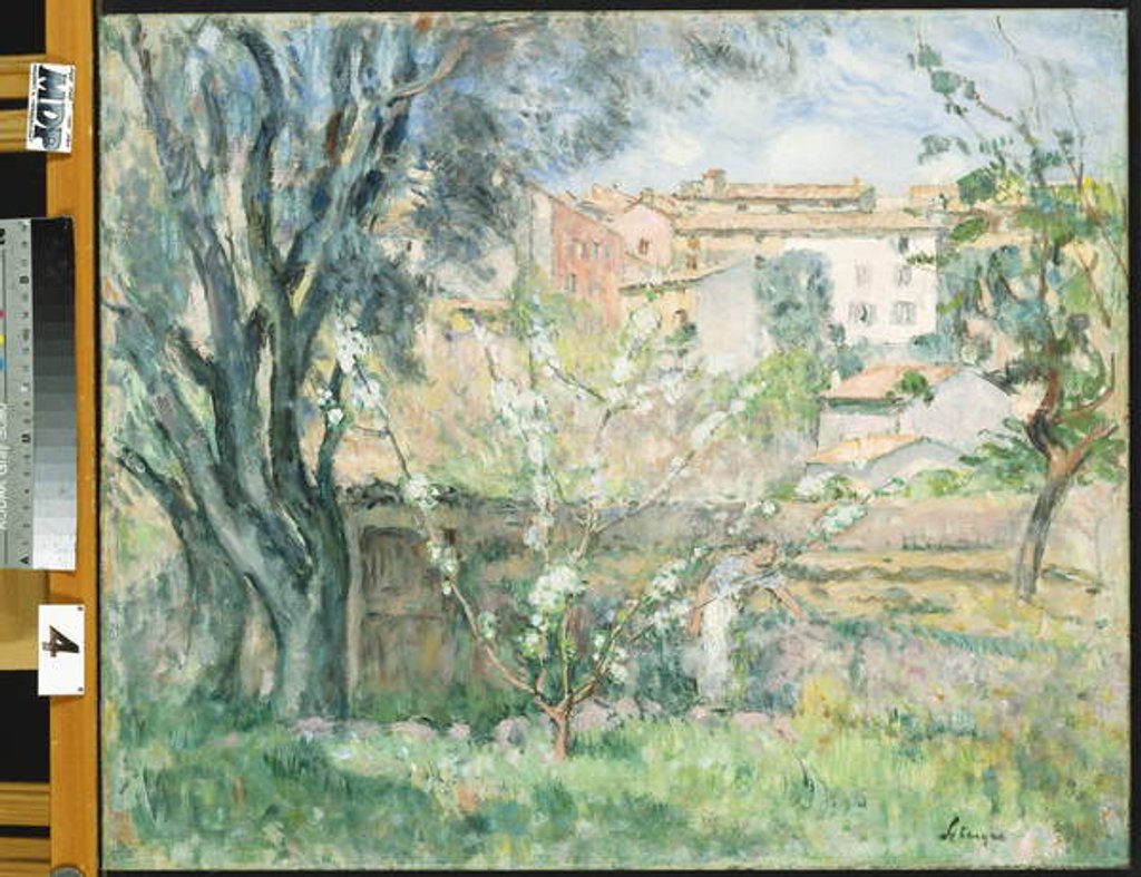 Detail of The Artist's Garden at Cannet, 1931 by Henri Lebasque