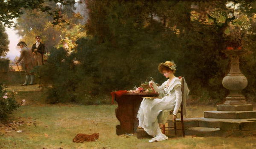 Detail of Love at First Sight by Marcus Stone