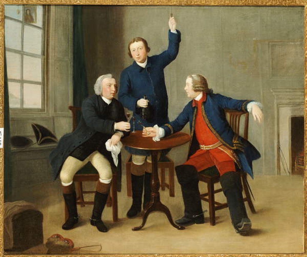 Detail of The Toast by Alexander Nasmyth