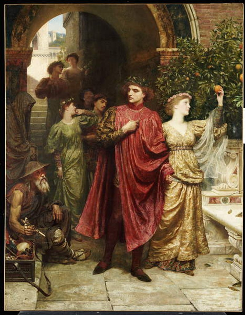 Detail of The Symbol - 'Is it nothing to you, All ye that pass by', 1881 by Frank Dicksee