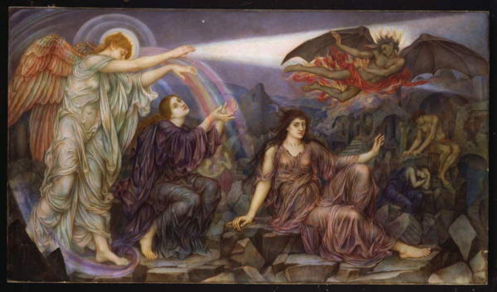 Detail of The Searchlight by Evelyn De Morgan