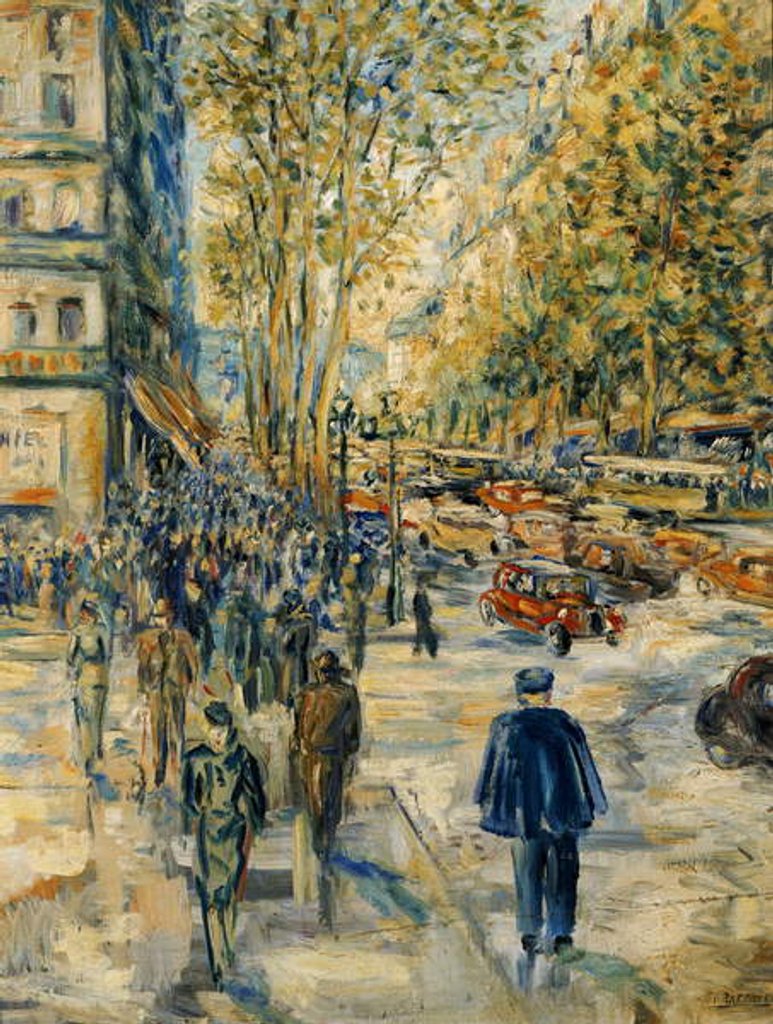 Detail of Champs Elysee by Jean Francois Raffaelli