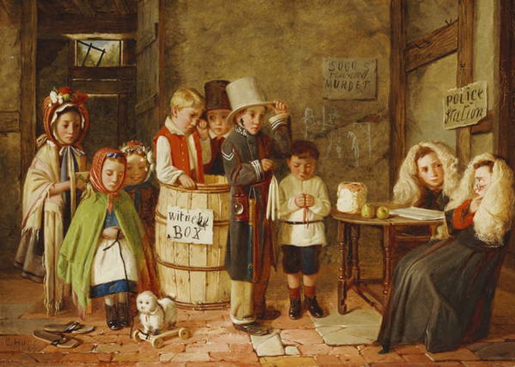 Detail of The Police Court, 1867 by Charles Cooper Henderson