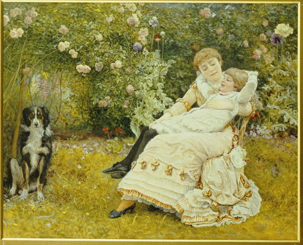 Detail of Pleasant Hours, 1881 by Edward Killingworth Johnson