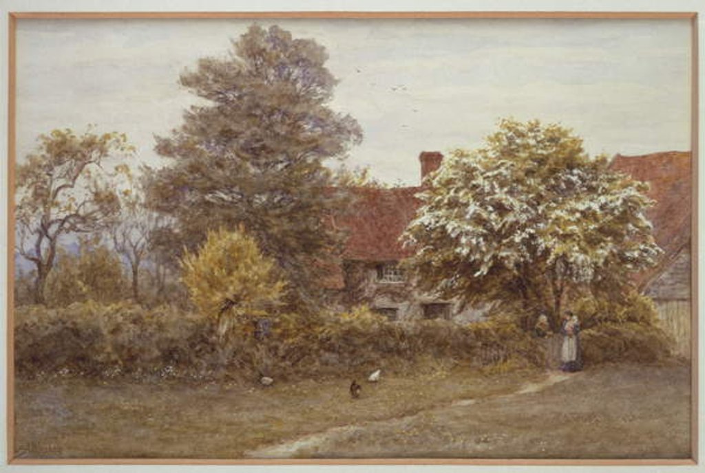 Detail of Blake's House, Hampstead Heath by Helen Allingham