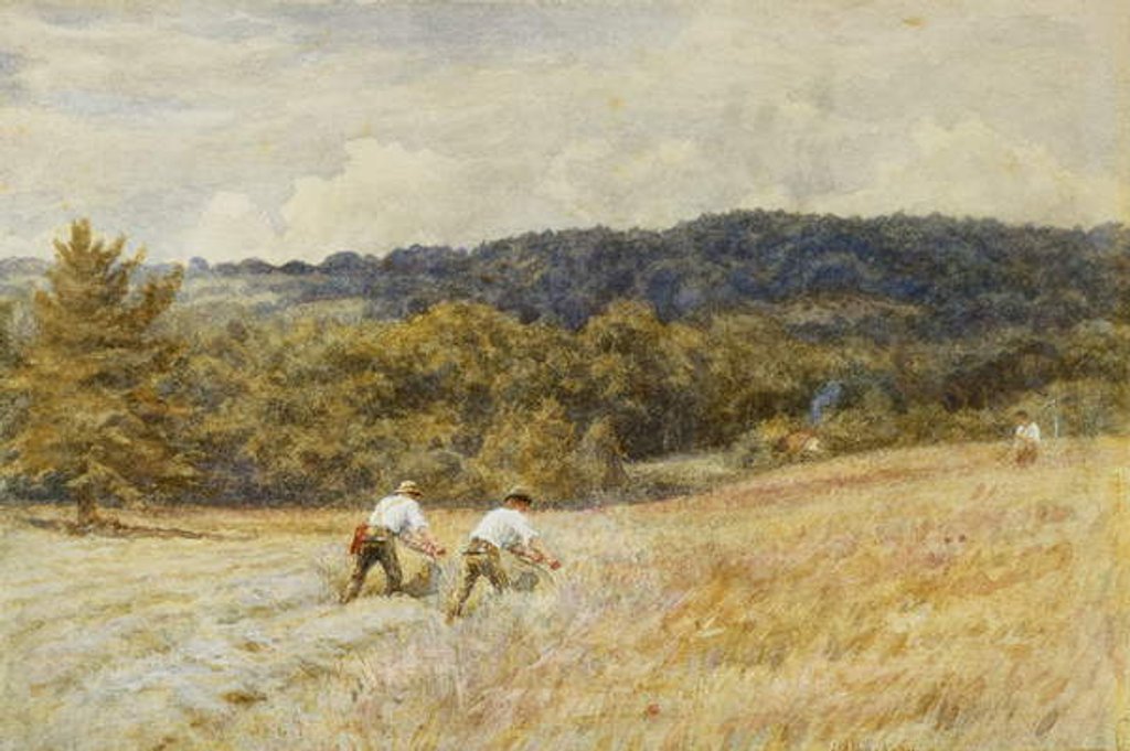 Detail of The Reapers by Helen Allingham