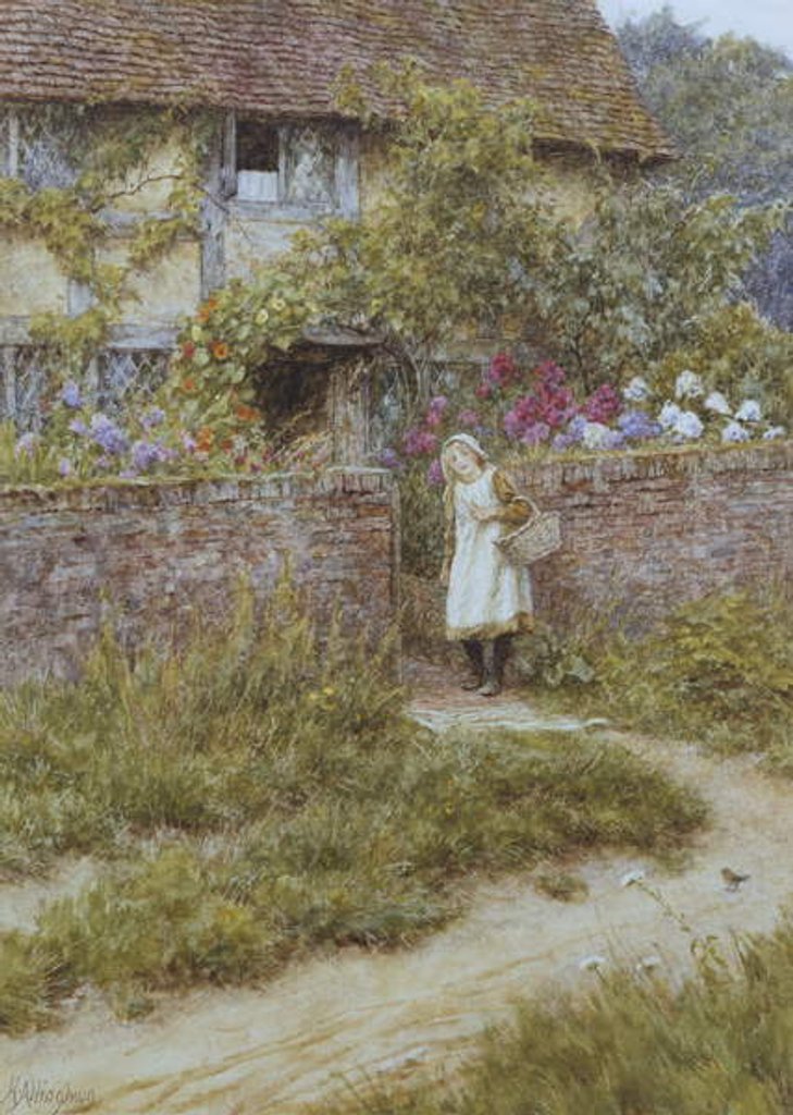 Detail of At Sandhills by Helen Allingham