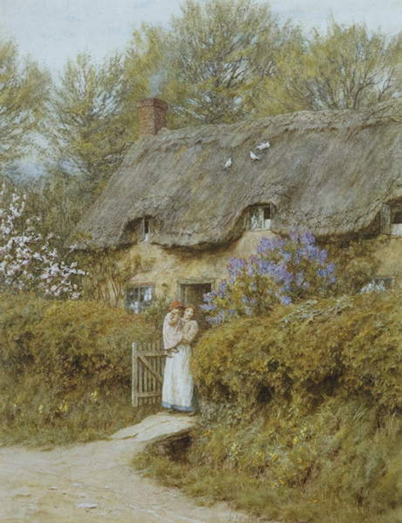 Detail of Near Freshwater, Isle of Wight by Helen Allingham