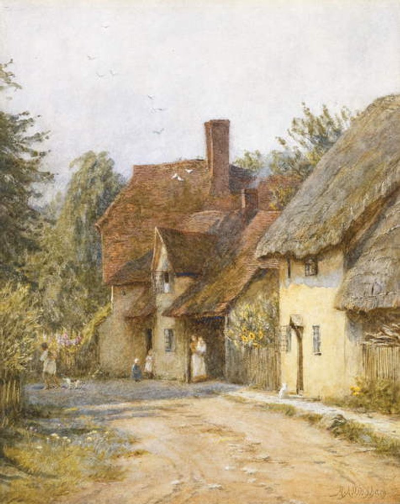 Detail of East Hagbourne, Berkshire by Helen Allingham