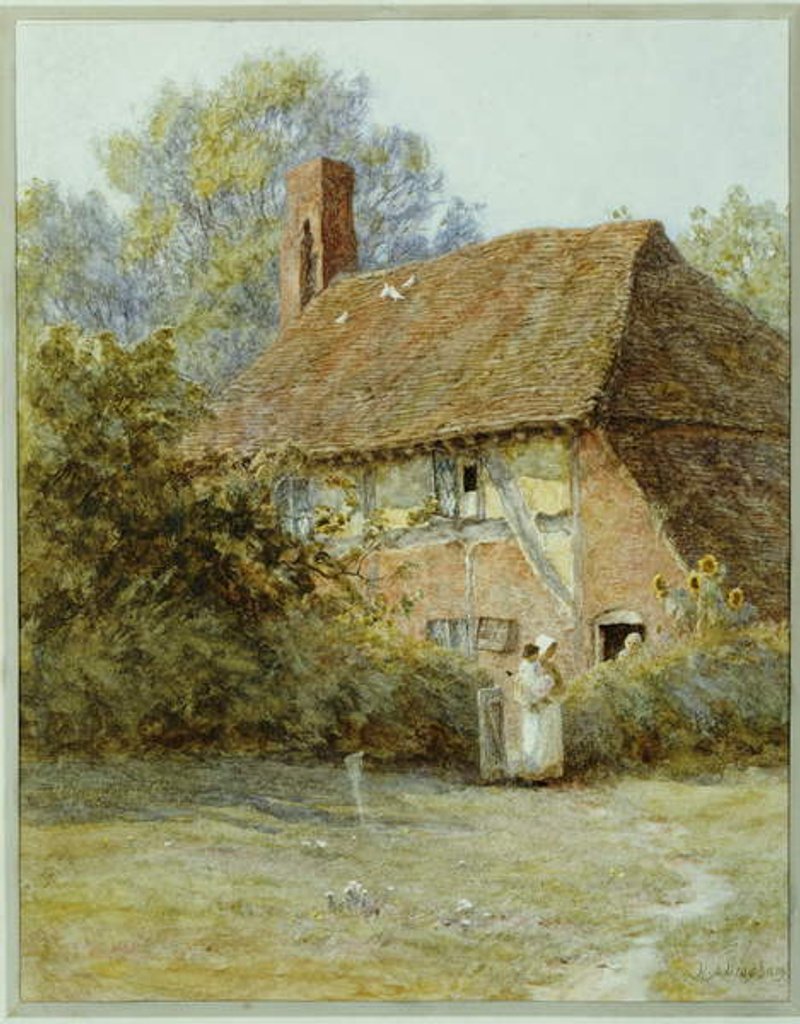 Detail of Near Westerham, Kent, 1900 by Helen Allingham