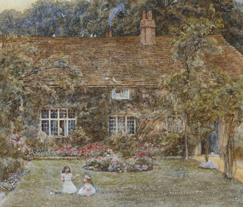 Detail of A Country House by Helen Allingham