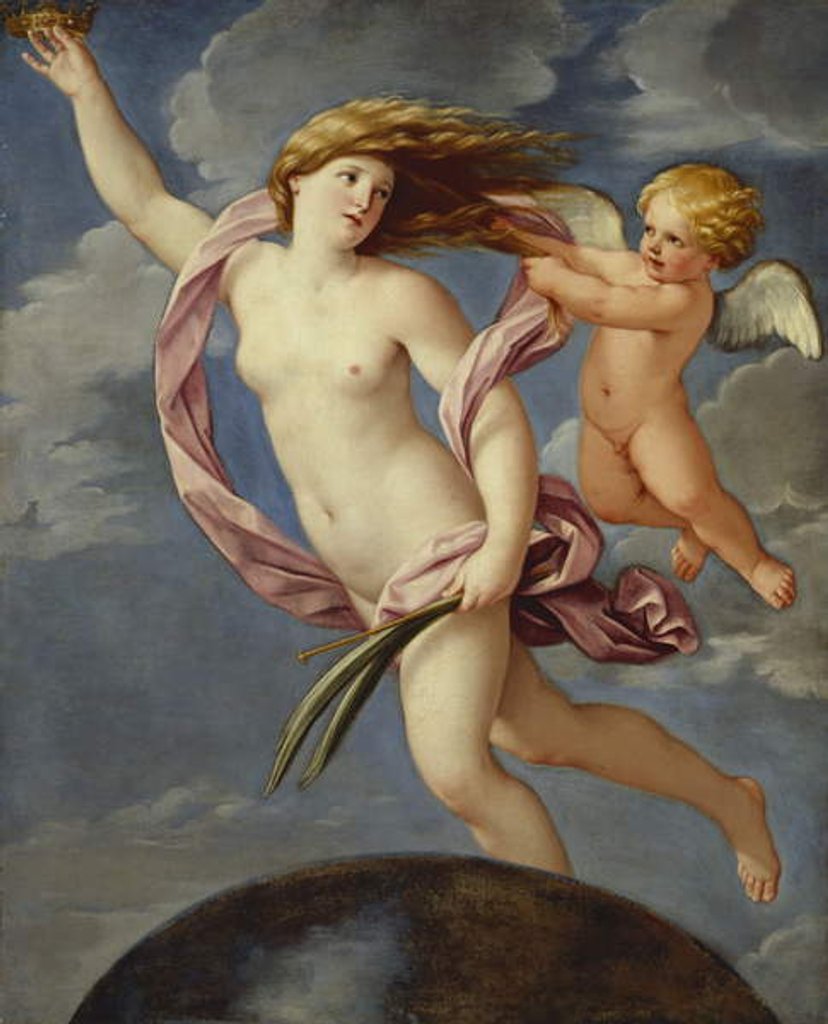 Detail of Fortune with a Crown by Guido Reni