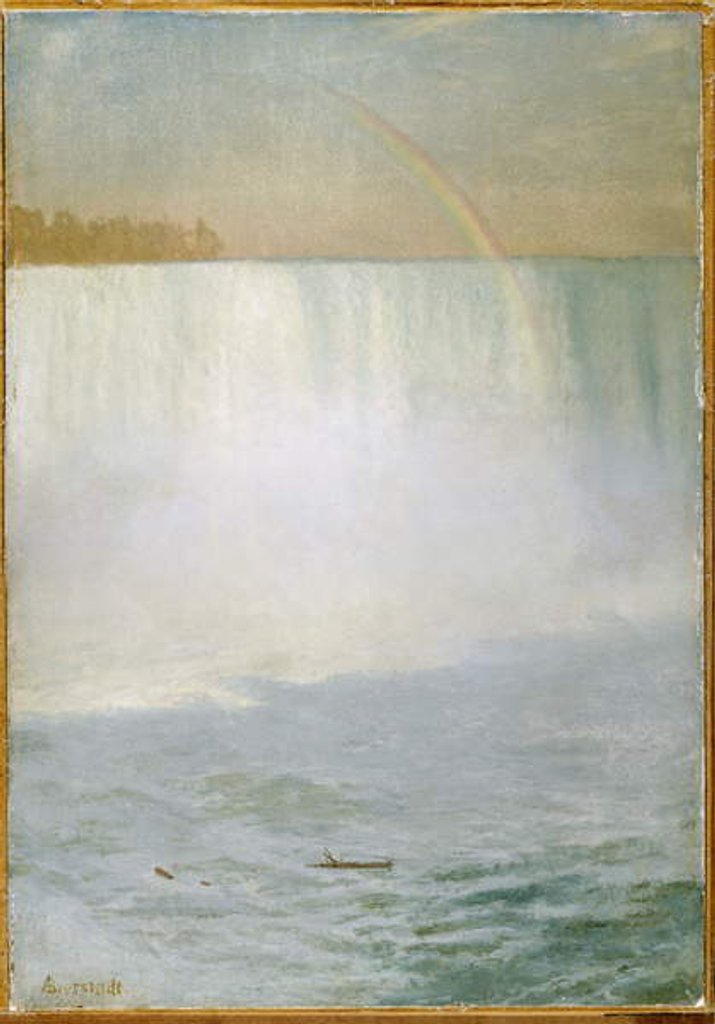 Detail of Waterfall and Rainbow, Niagara by Albert Bierstadt