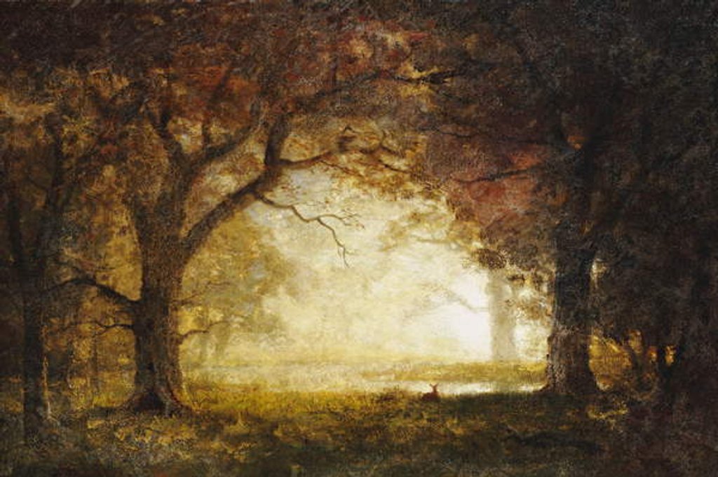 Detail of Forest Sunrise by Albert Bierstadt