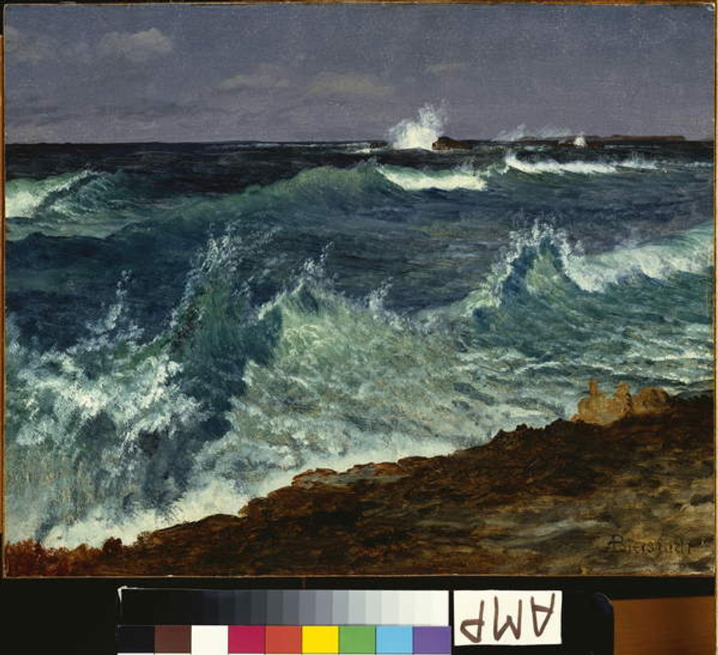Detail of Seascape by Albert Bierstadt