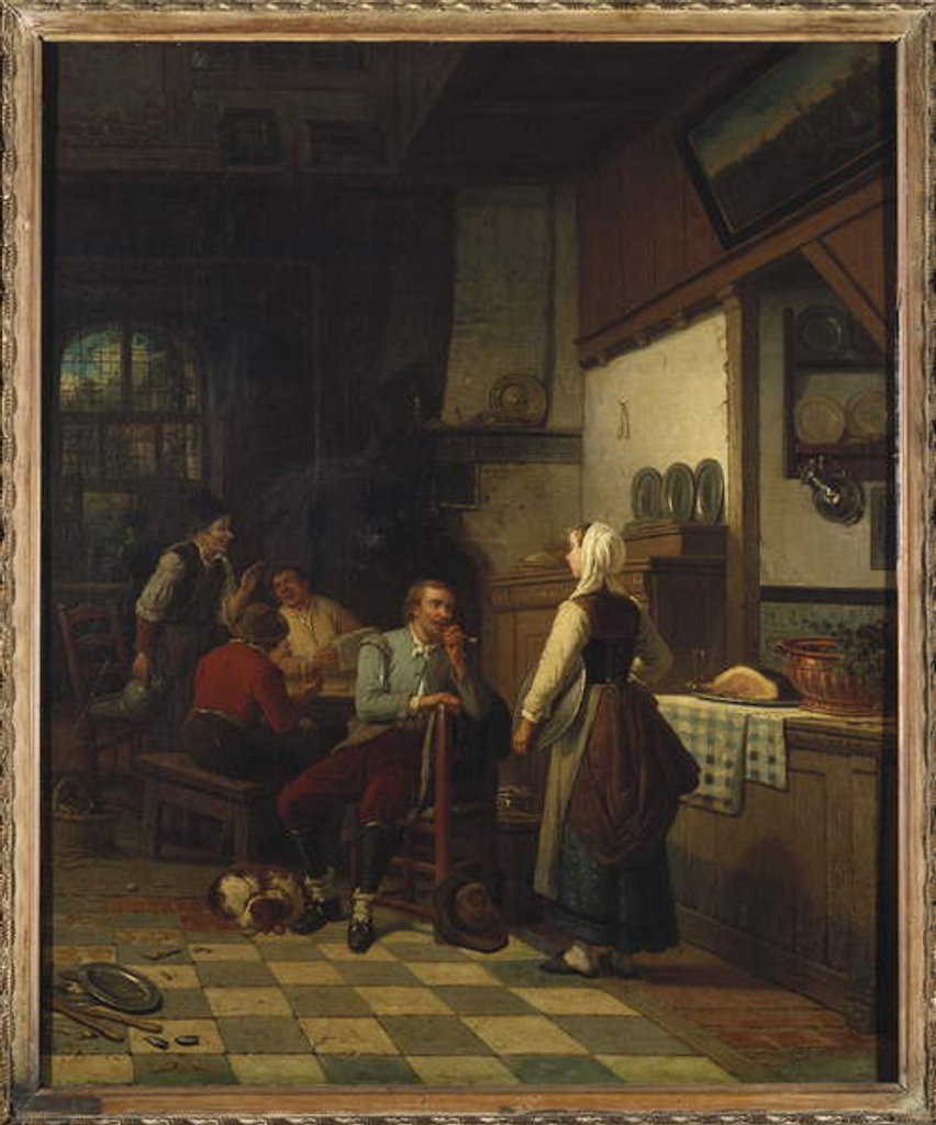 Detail of In the Tavern, 1876 by Henri de Braekeleer