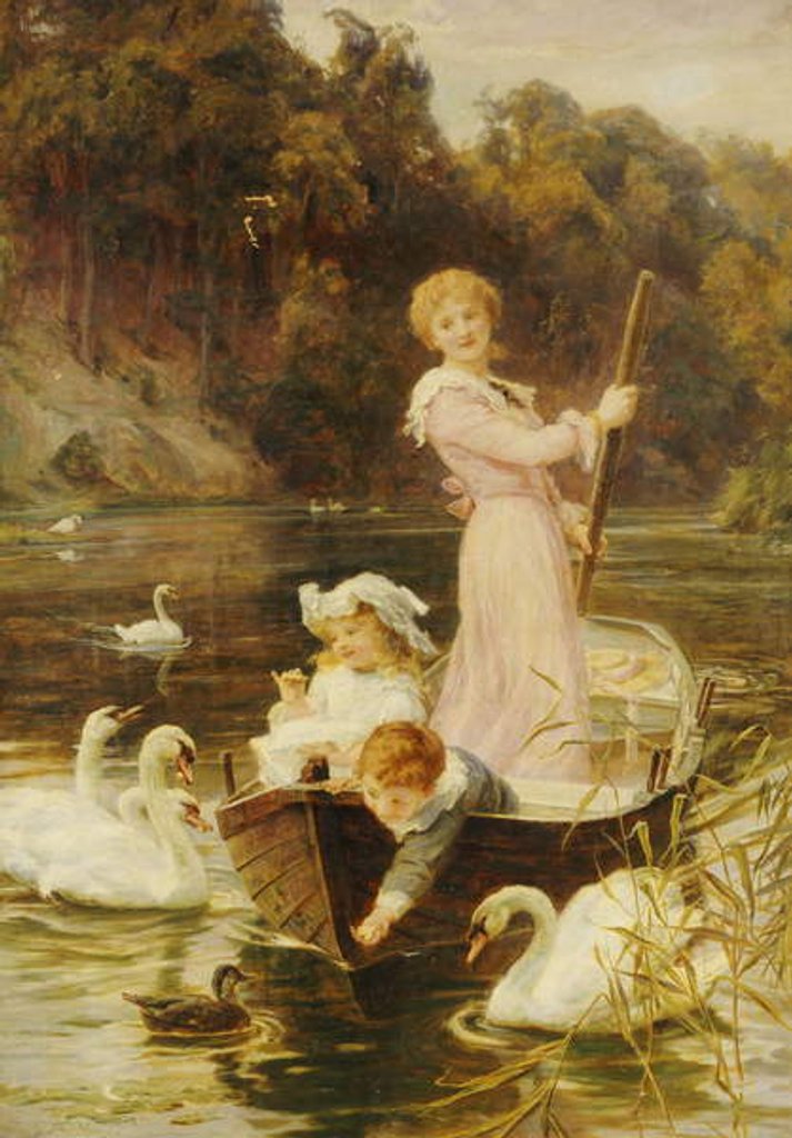 Detail of A Day on the River by Frederick Morgan