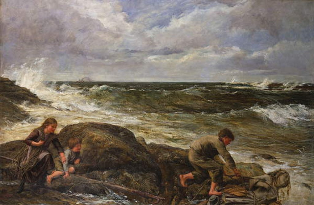Detail of Catching a Mermaid, 1883 by James Clarke Hook