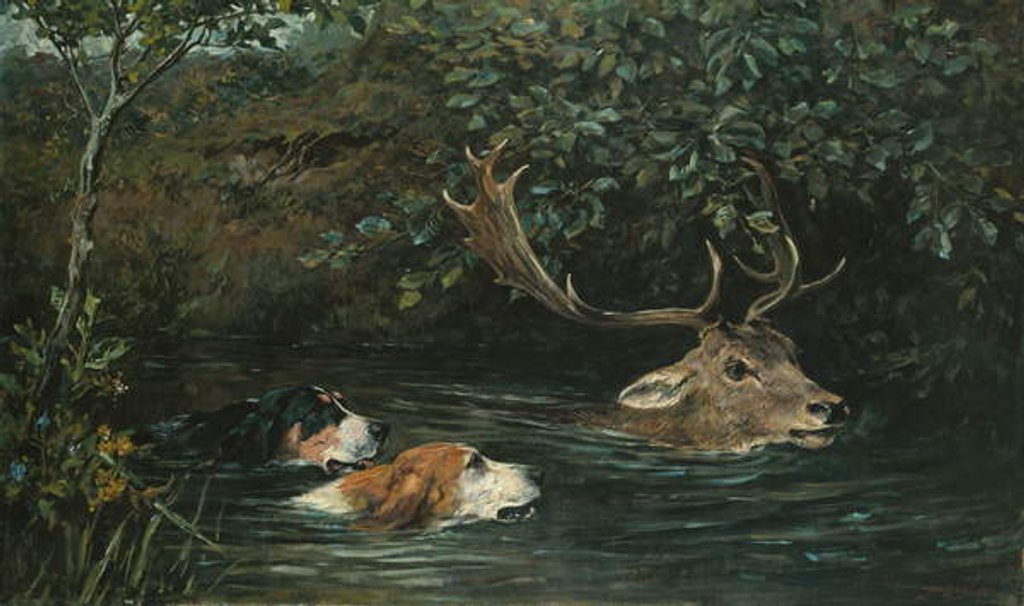 Detail of Gone to Water, 1899 by John Emms