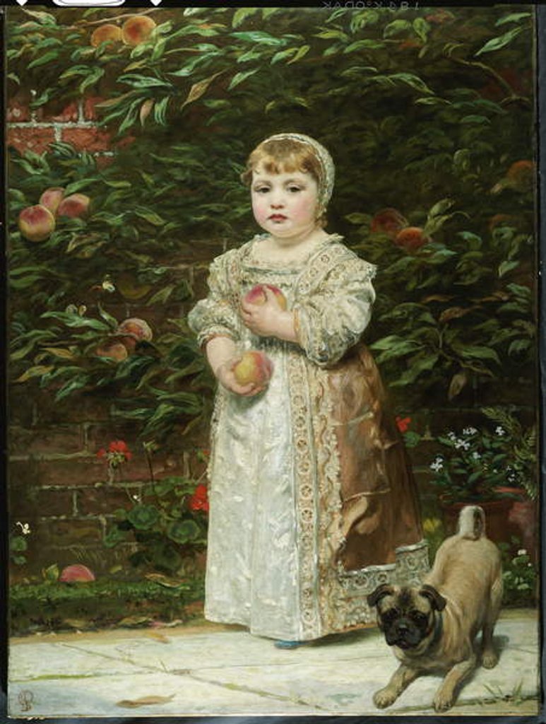 Detail of Peaches by James Sant