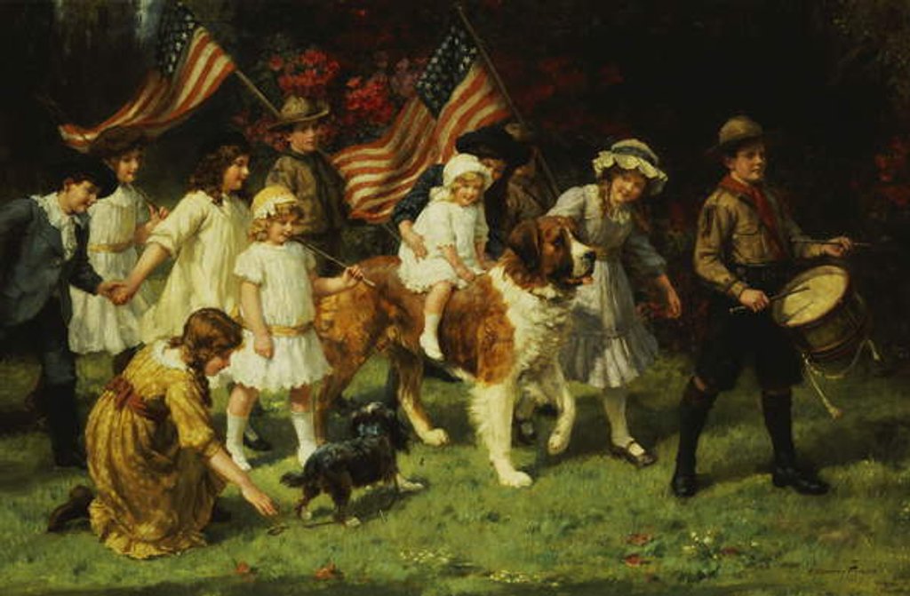 Detail of American Parade, 1917 by George Sheridan Knowles