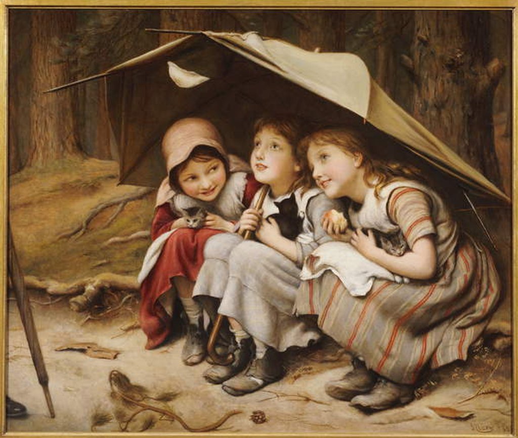 Detail of Three Little Kittens, 1883 by Joseph Clark