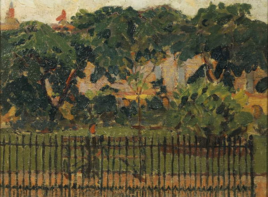 Detail of The Park Railings, Mornington Crescent by Spencer Frederick Gore