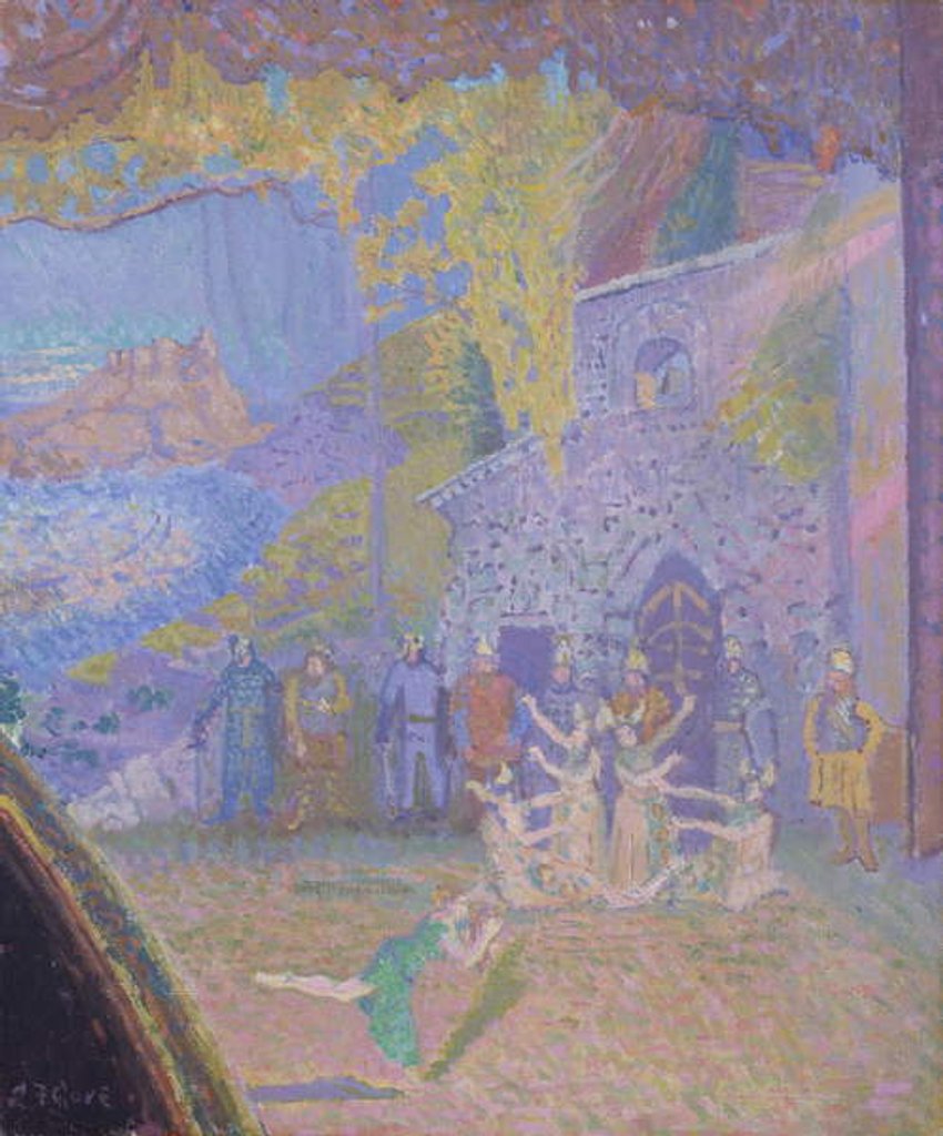 Detail of The Dance of the Spirit of Ireland, the Alhambra Music Hall, 1910 by Spencer Frederick Gore