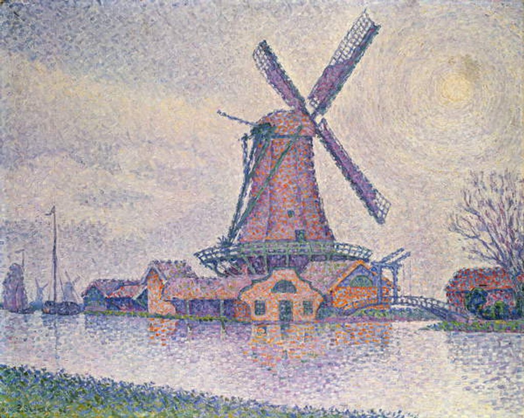 Detail of Moulin d'Edam, 1896 by Paul Signac