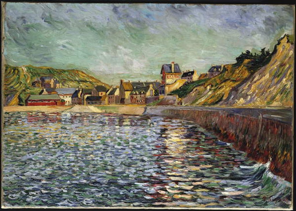 Detail of Le Port-en-Bessin c.1884 by Paul Signac