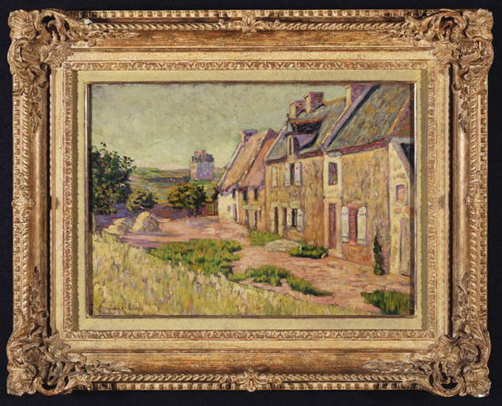 Detail of Saint-Briac, Cour a la Ville Hue, 1885 by Paul Signac