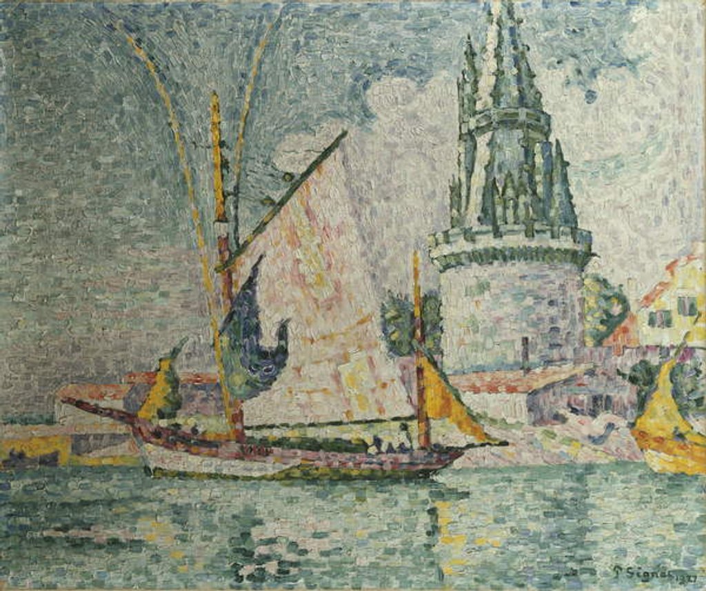 Detail of The Voyage of the Four Sergeants at La Rochelle, 1927 by Paul Signac