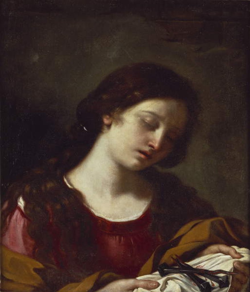 Detail of The Magdalen contemplating the Nails of the Passion by Guercino