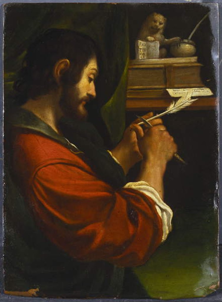 Detail of Saint Mark by Guercino