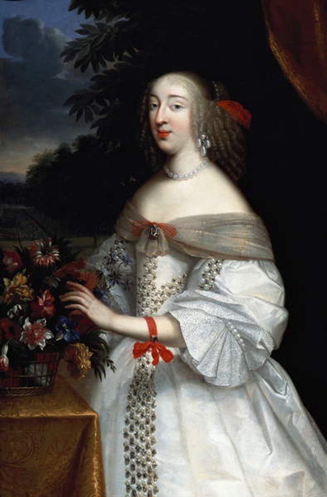 Detail of Portrait of Anne Marie Louise, Duchesse d'Orleans by Charles Beaubrun