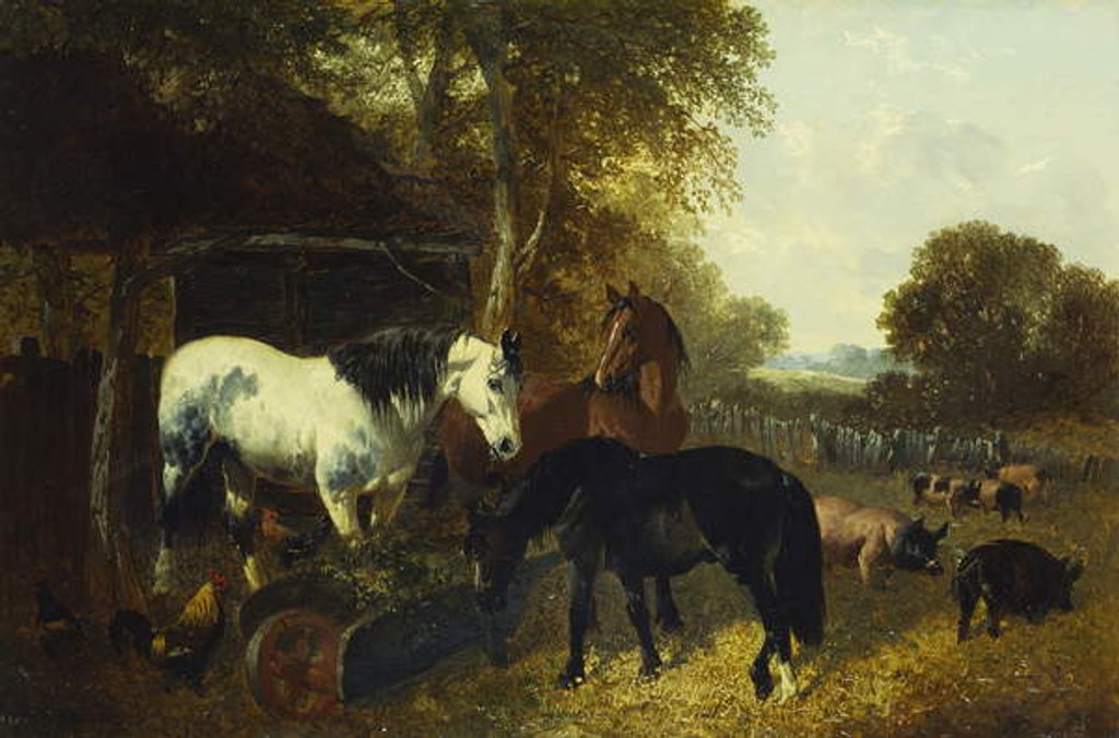 Detail of A Farmyard Scene by John Frederick Herring Jnr