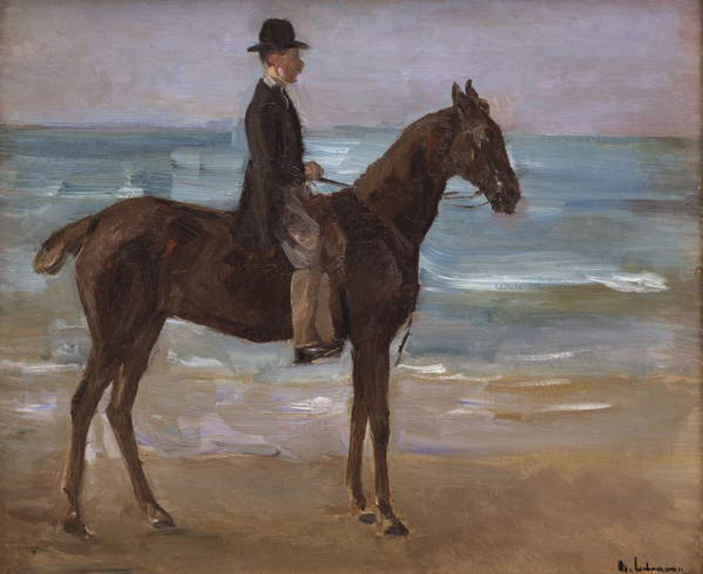 Detail of A Rider on the Shore by Max Liebermann