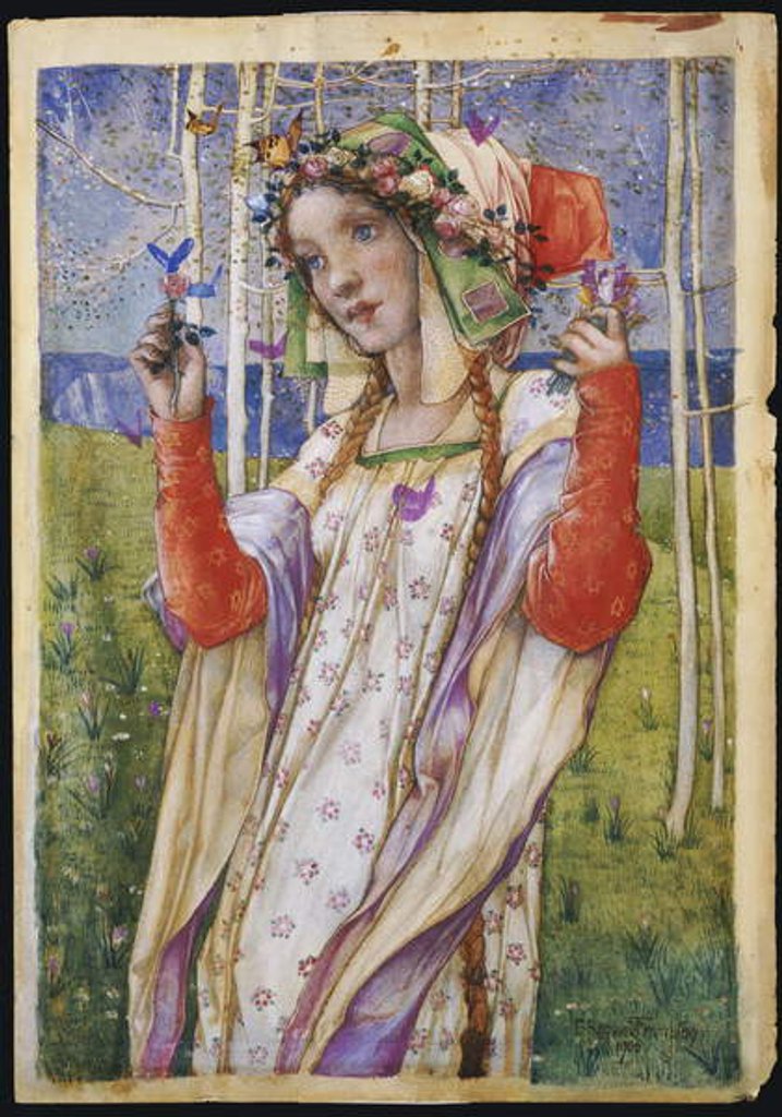 Detail of Fairyland, 1906 by Edward Reginald Frampton